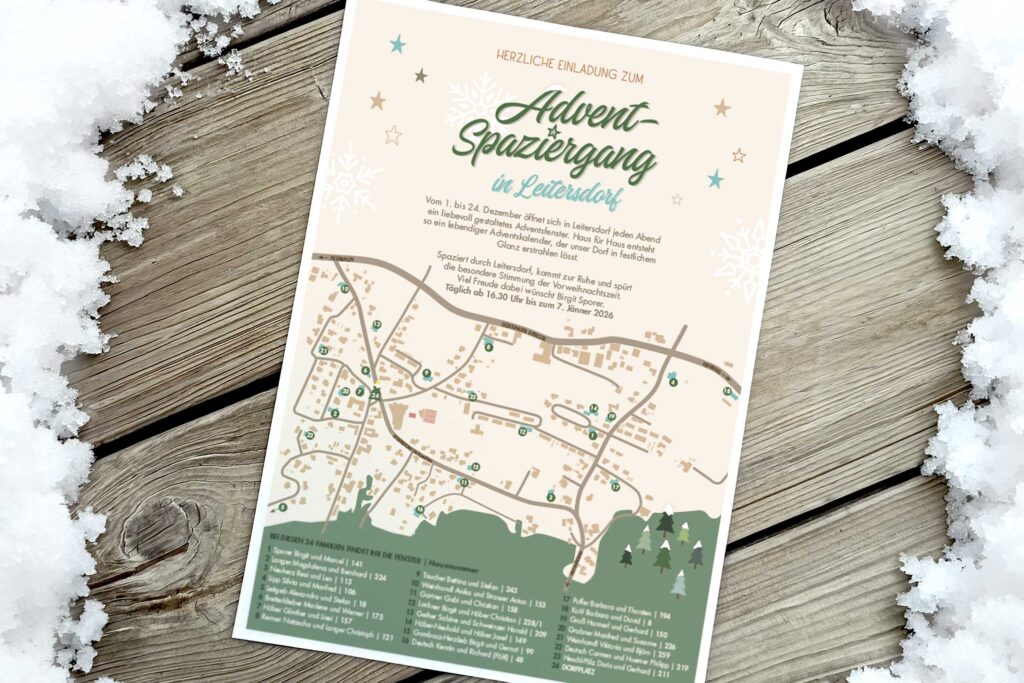 Advent Spaziergang Flyer