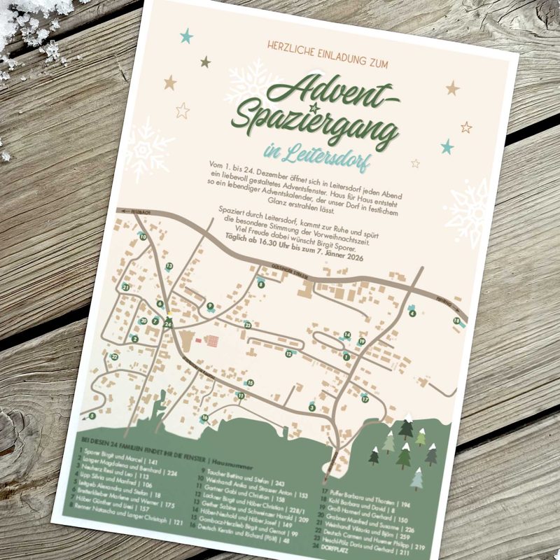 Advent Spaziergang Flyer